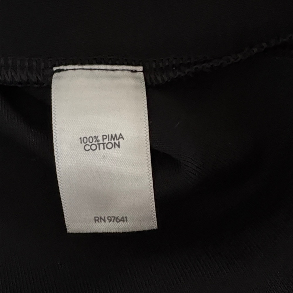 J. Jill Size 2X Pima Crewneck Black Long Sleeve Tee - Picture 6 of 7